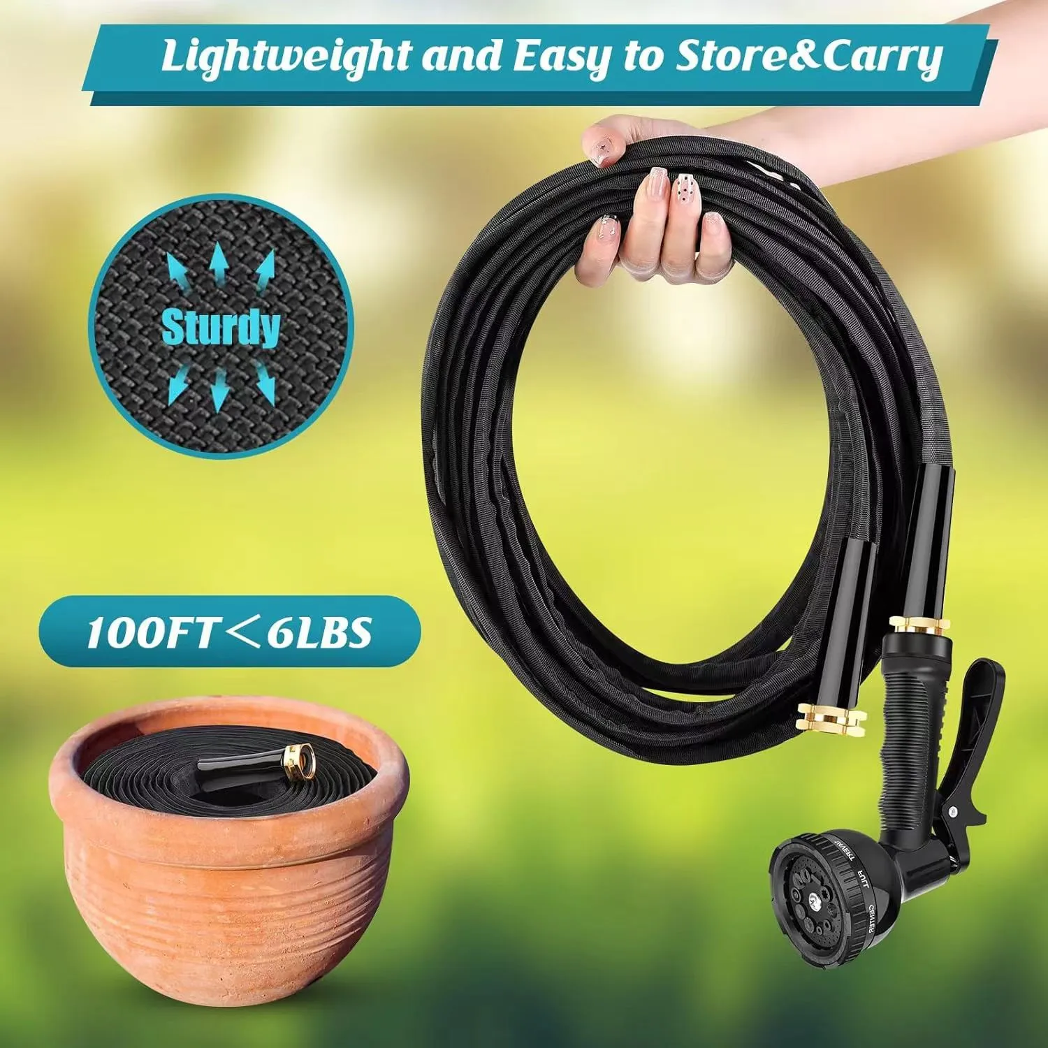 Garden Hose Garden Watering Rinse Outdoor Hose