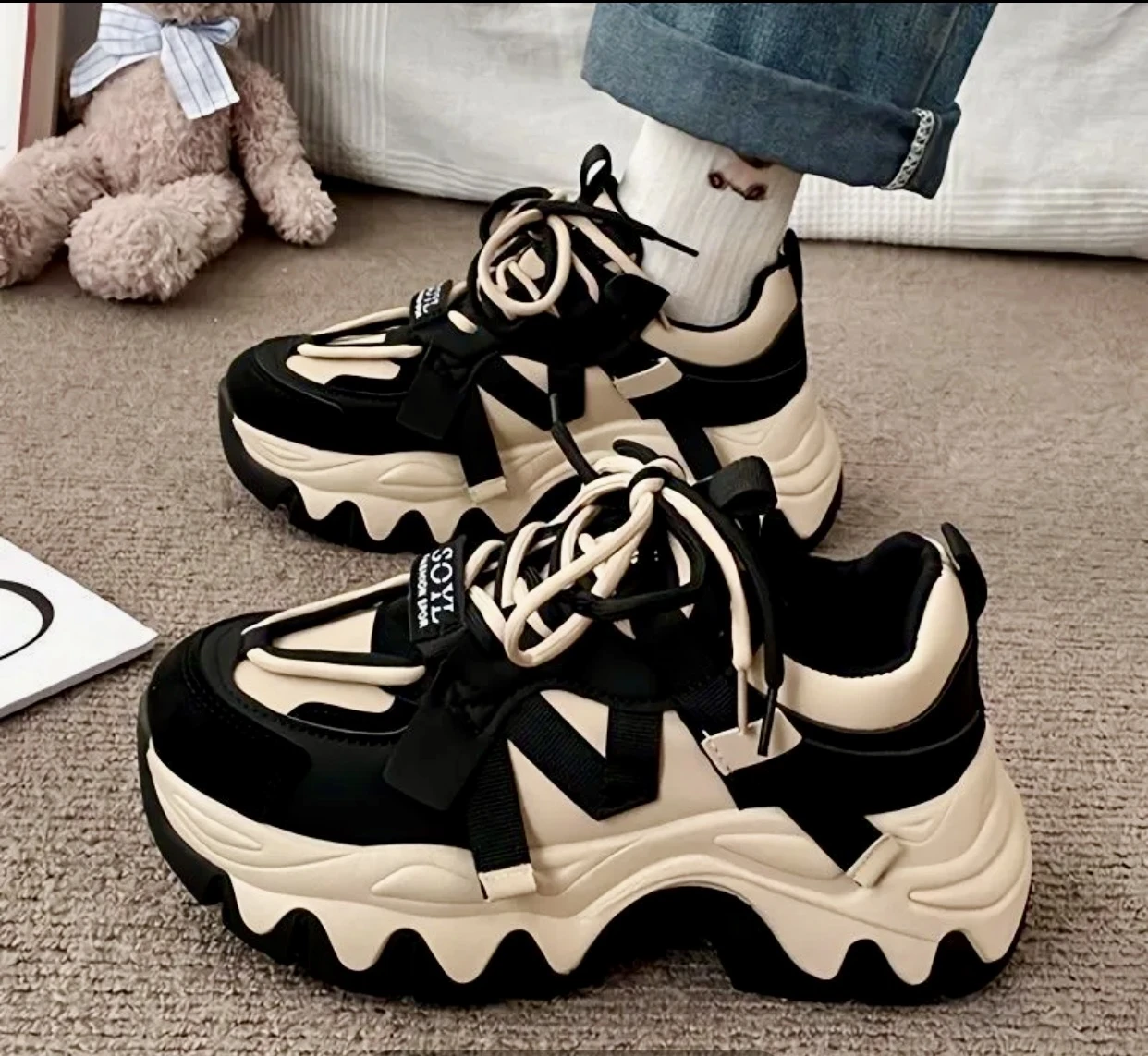 Women's Thick-Soled Dad Sneakers