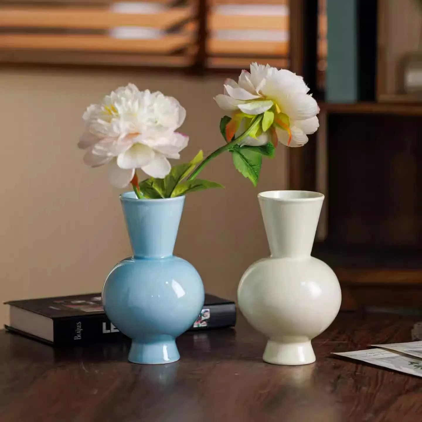 Chinese-style Light Luxury Spherical Flower Arrangement Artist Home Decoration Flower Vase