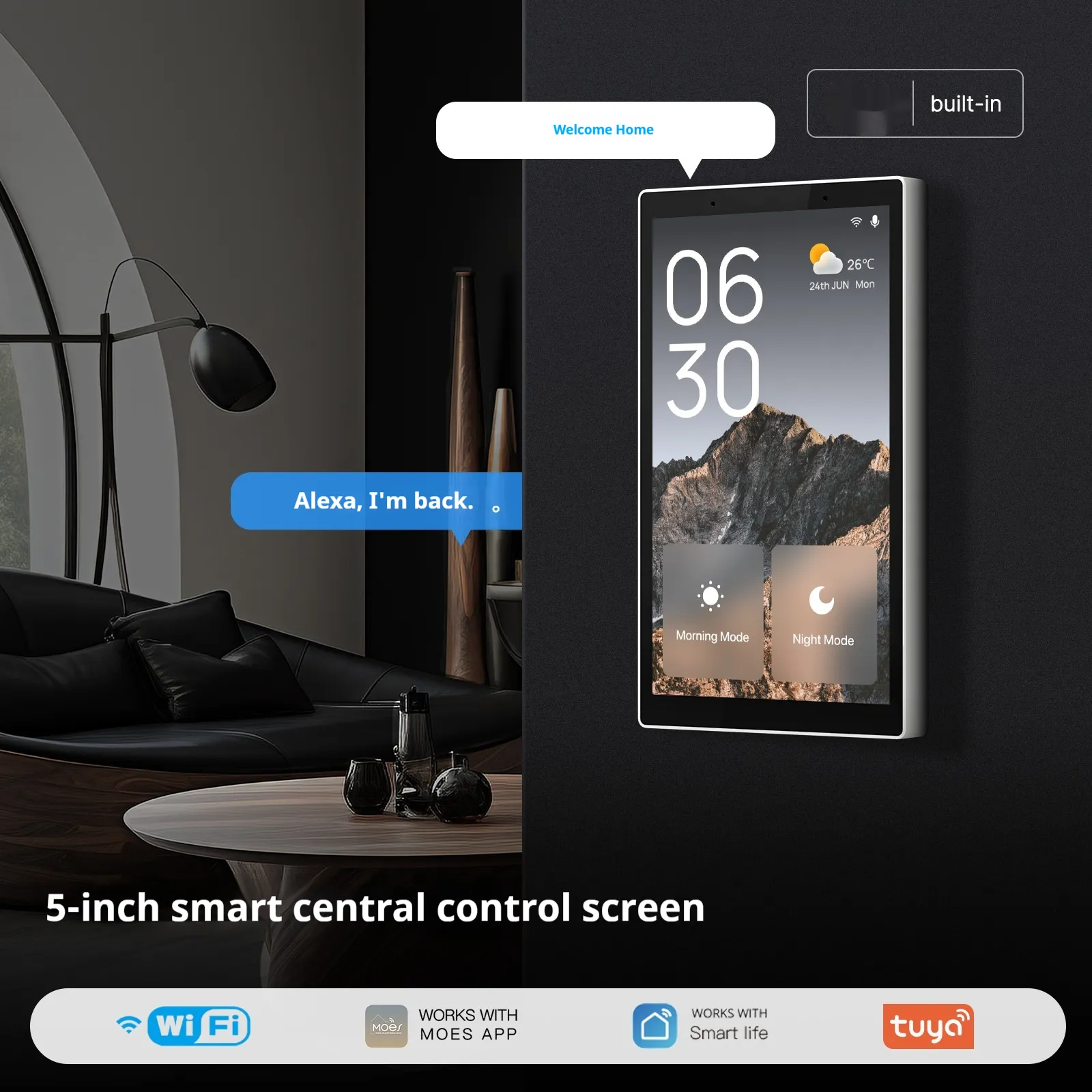 Graffiti Smart Home WiFi Central Control Screen
