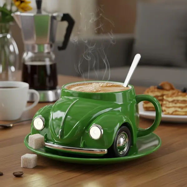 Beetle Shaped Coffee Cup Coffee Lover Gift