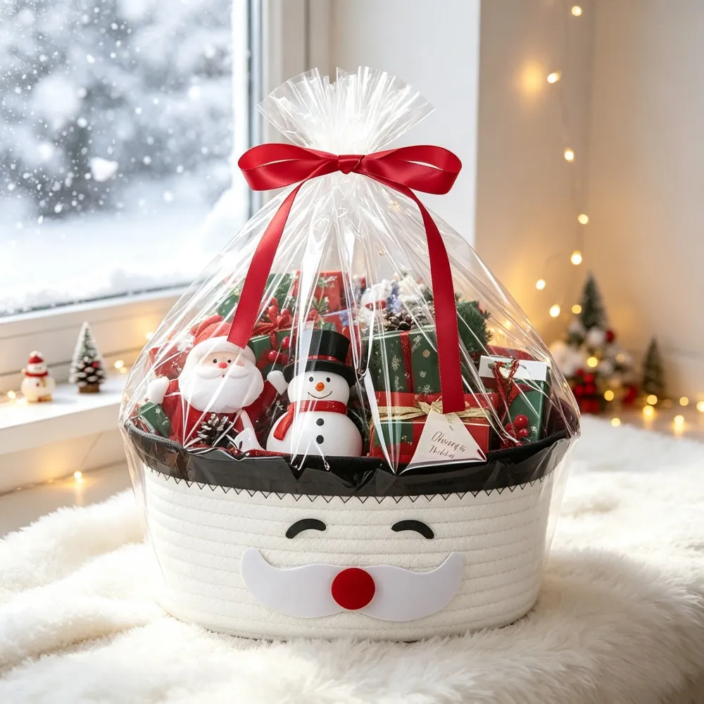 Christmas Party Snack Candy And Gift Basket Storage Bin - Product Image 1