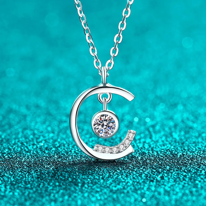 All-Moissanite Necklace For Women Light Luxury Elegance - Product Image 1