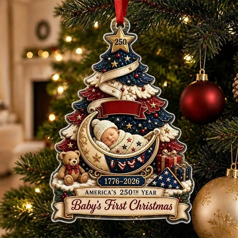 Christmas Gift Acrylic Flat Pendant - Product Image 2