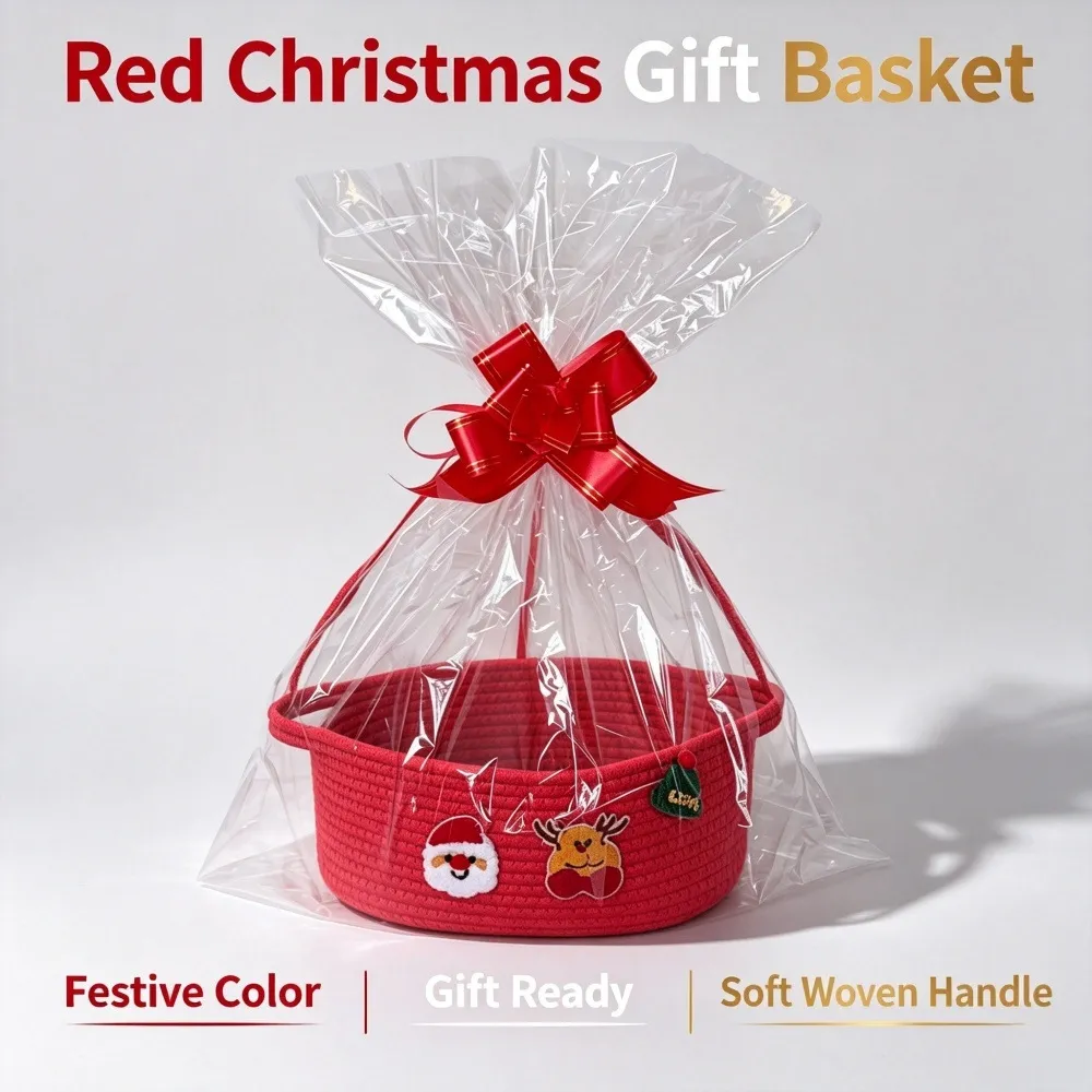 Christmas Party Snack Candy And Gift Basket Storage Bin - Product Image 21