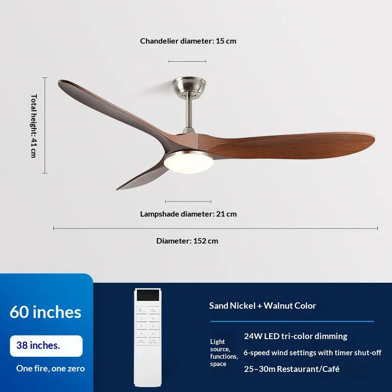 Silent DC Inverter Integrated Ceiling Fan And Light For Dining Rooms - Product Image 17
