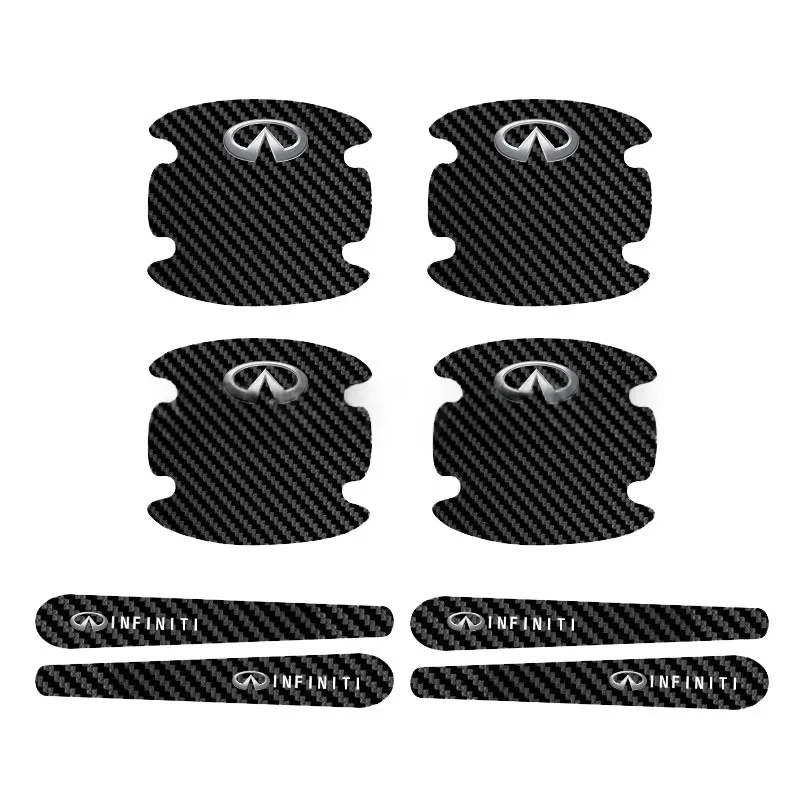 Car Door Bowl Carbon Fiber Leather Protective Film, Door Handle Sticker, Scratch-Resistant Handle Guard, Anti-Scratch Door Bowl Protector - Product Image 19