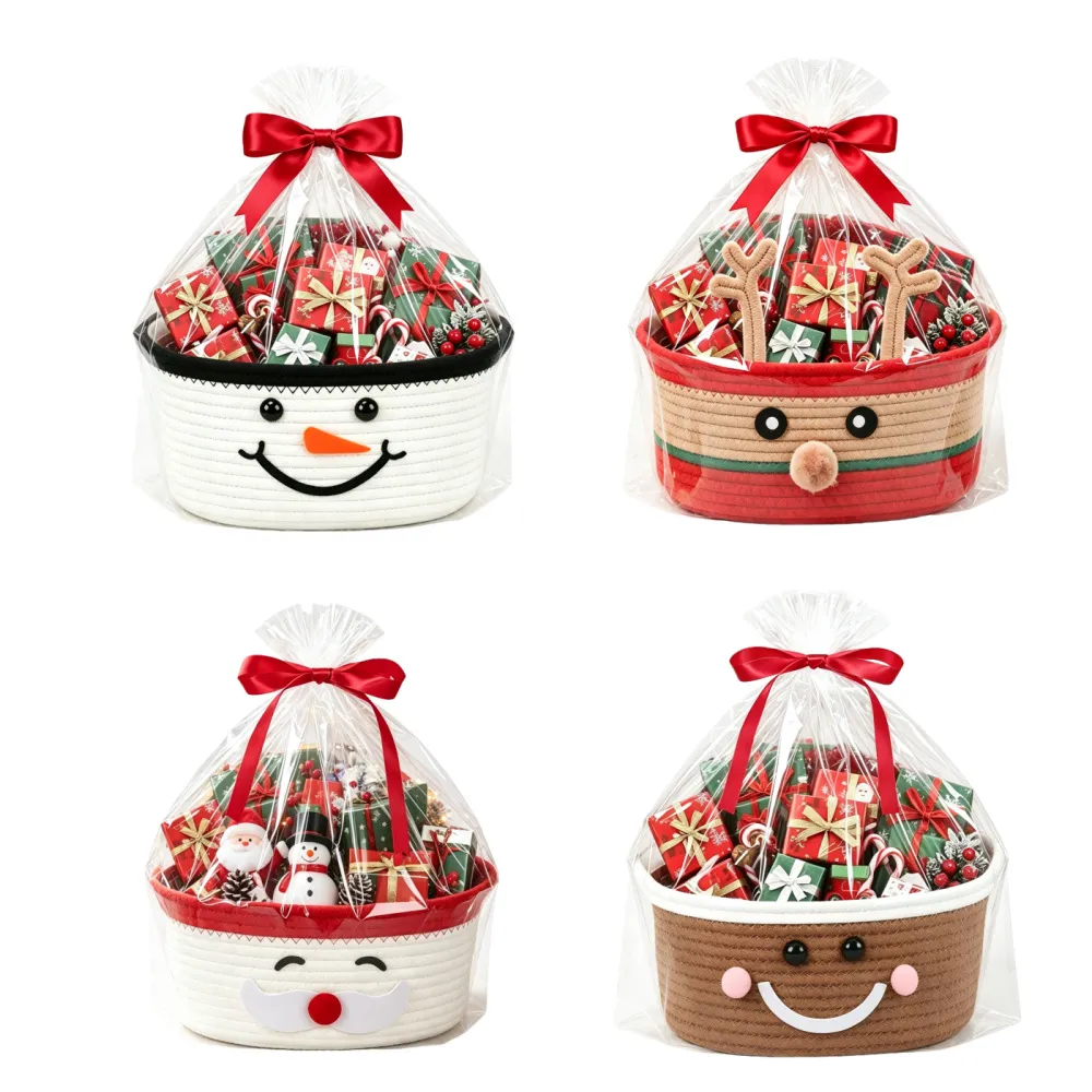 Christmas Party Snack Candy And Gift Basket Storage Bin - Product Image 2