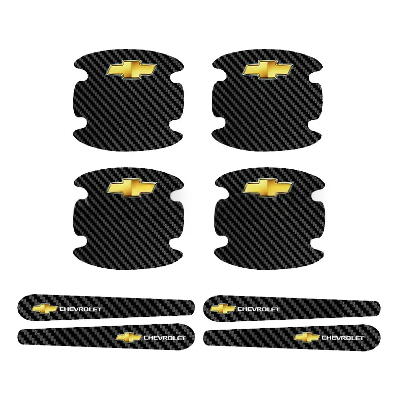 Car Door Bowl Carbon Fiber Leather Protective Film, Door Handle Sticker, Scratch-Resistant Handle Guard, Anti-Scratch Door Bowl Protector - Product Image 17
