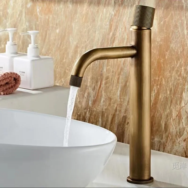 All-copper Bathroom Cold And Hot Water Sink Single-handle Faucet - Product Image 1