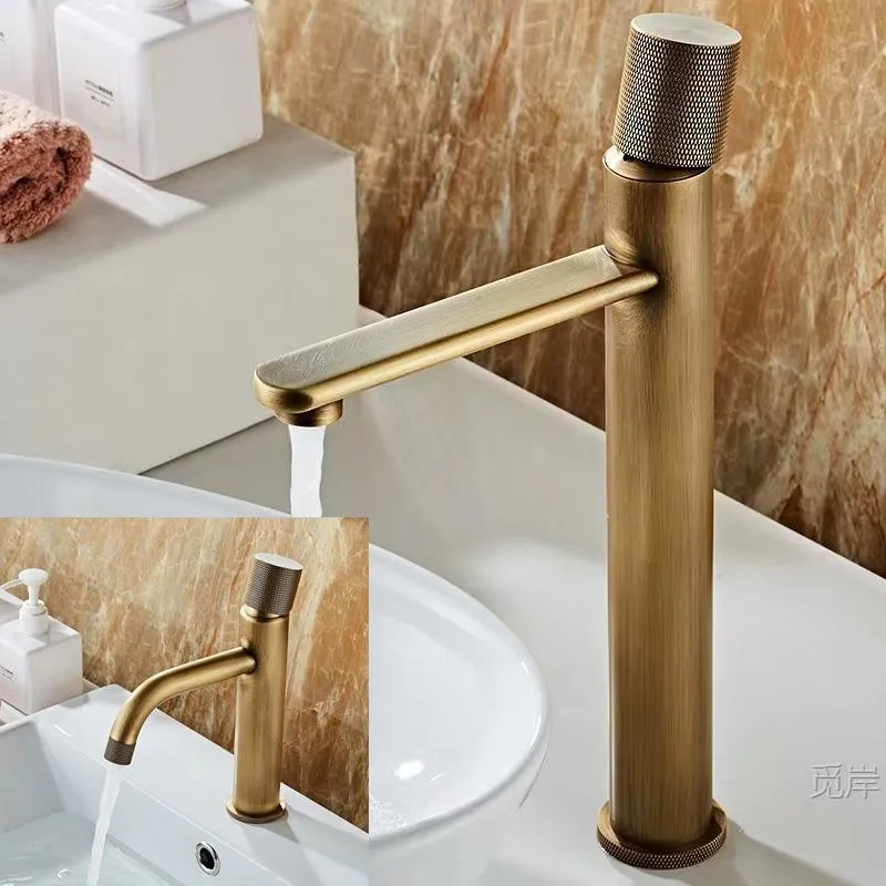 All-copper Bathroom Cold And Hot Water Sink Single-handle Faucet - Product Image 2