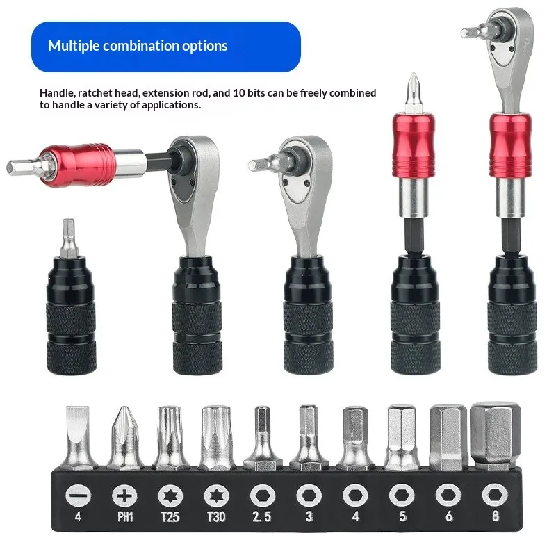 Bicycle Multi-function Portable Tool Kit Ratchet Wrench Socket - Product Image 3