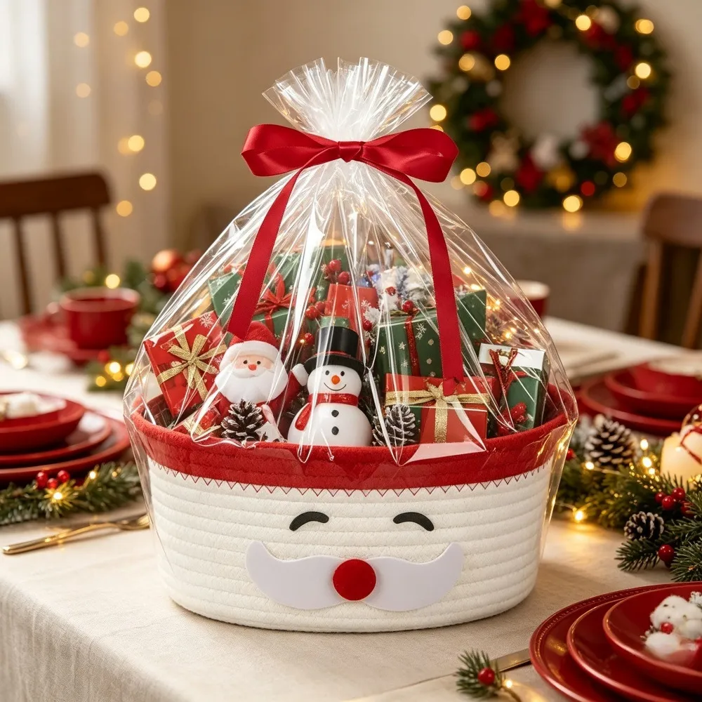 Christmas Party Snack Candy And Gift Basket Storage Bin - Product Image 2