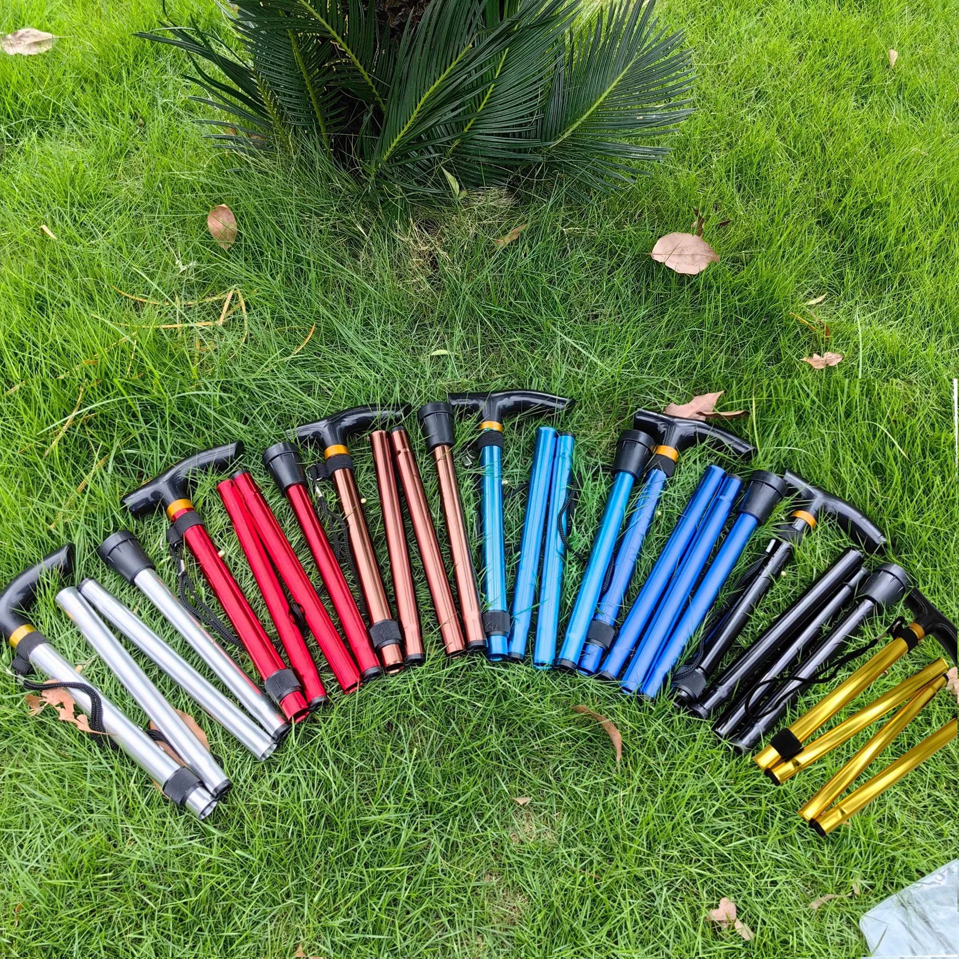 Lightweight Non-slip Single-leg Walking Aid With A Cane For Seniors