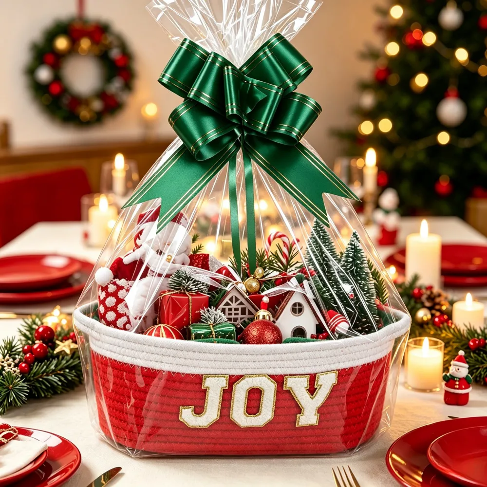 Christmas Party Snack Candy And Gift Basket Storage Bin - Product Image 18