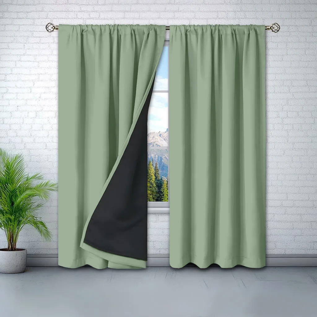 Fabric Living Room And Bedroom Bay Window Blackout And Heat-insulating Curtains - Product Image 7