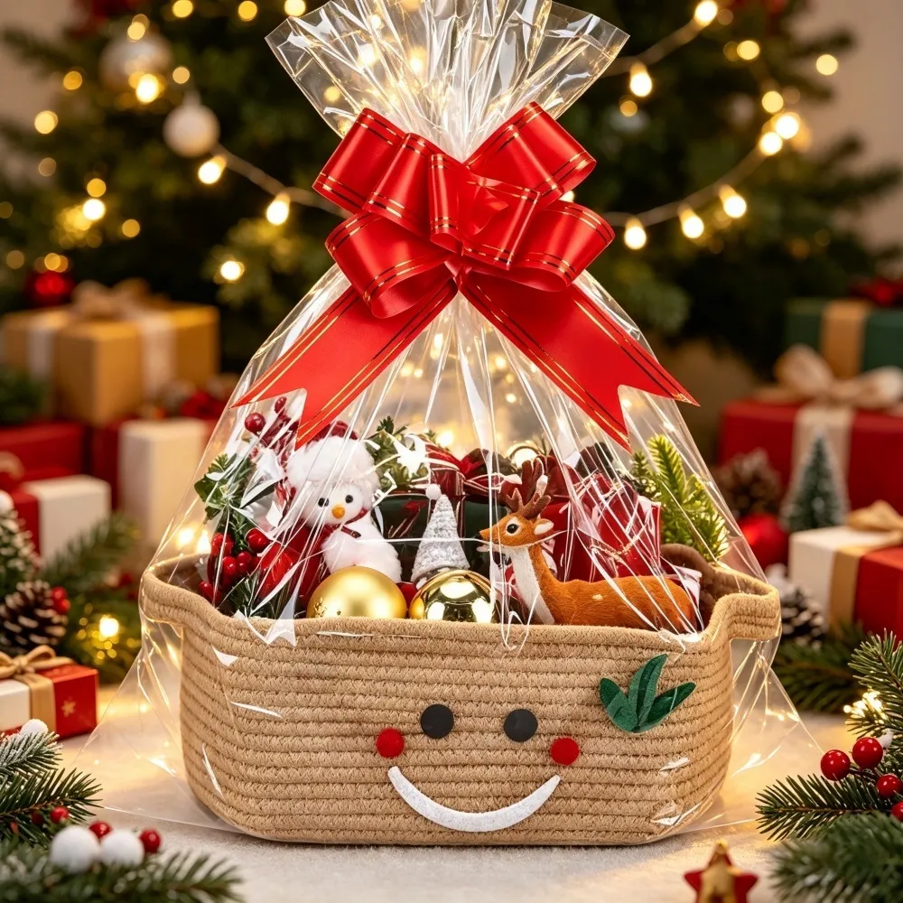 Christmas Party Snack Candy And Gift Basket Storage Bin - Product Image 11