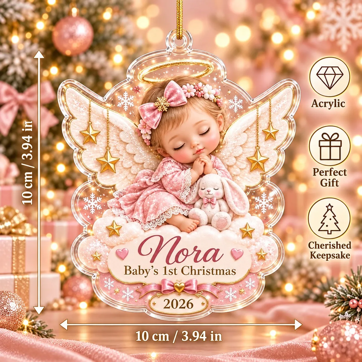 Customized Name Sleep Girl Angel - Product Image 4