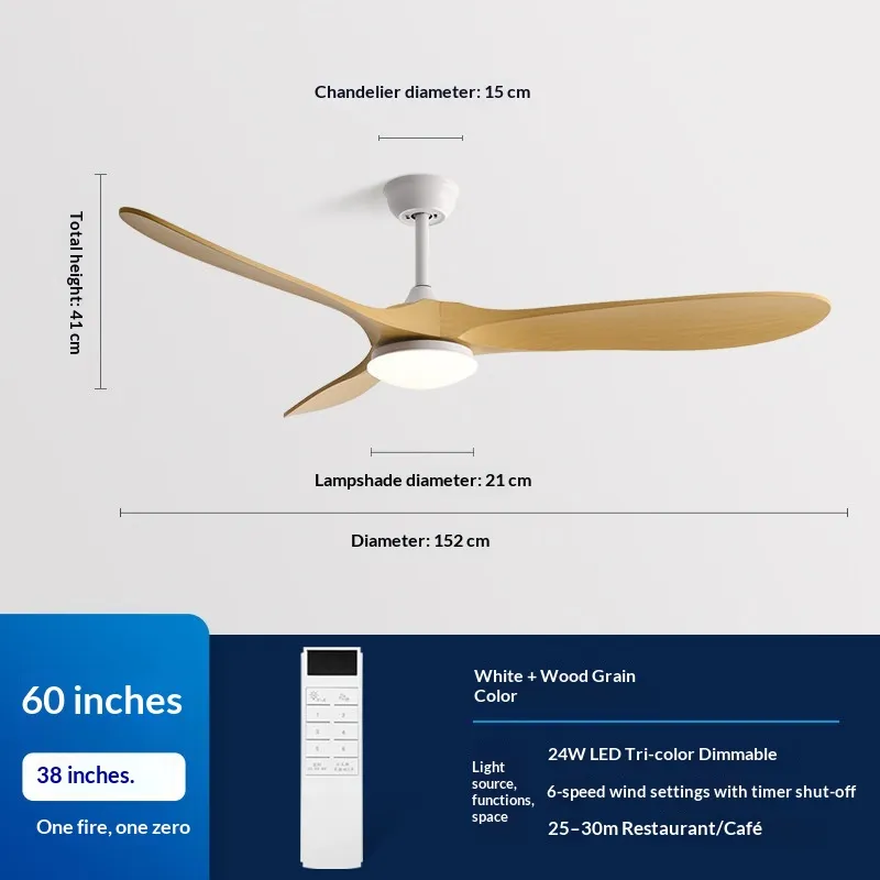 Silent DC Inverter Integrated Ceiling Fan And Light For Dining Rooms - Product Image 14