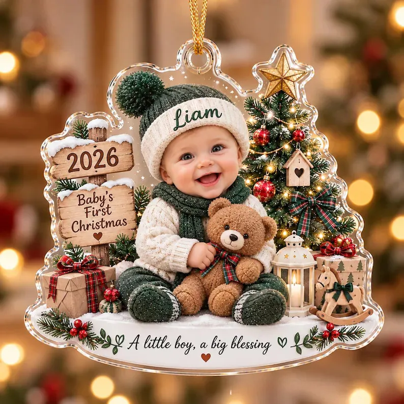 Creative 2D Acrylic Christmas Tree Ornament - Product Image 2