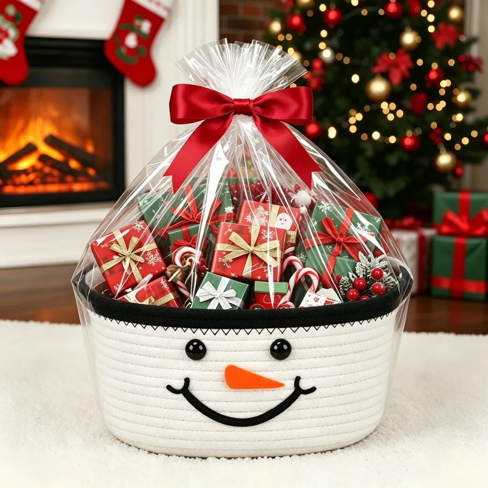 Christmas Party Snack Candy And Gift Basket Storage Bin - Product Image 5