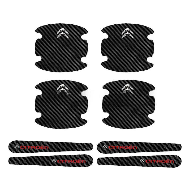 Car Door Bowl Carbon Fiber Leather Protective Film, Door Handle Sticker, Scratch-Resistant Handle Guard, Anti-Scratch Door Bowl Protector - Product Image 18