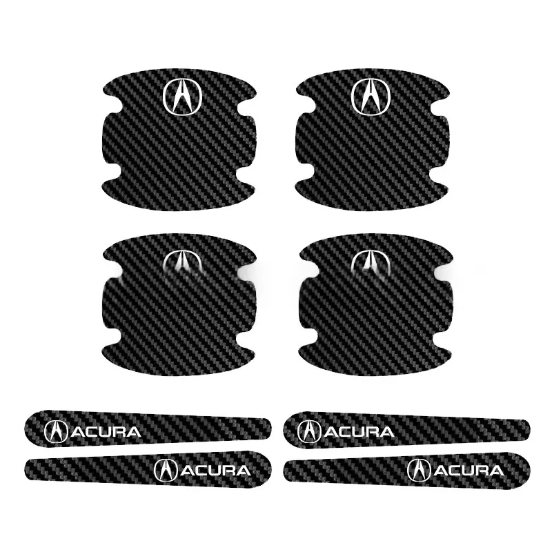 Car Door Bowl Carbon Fiber Leather Protective Film, Door Handle Sticker, Scratch-Resistant Handle Guard, Anti-Scratch Door Bowl Protector - Product Image 11