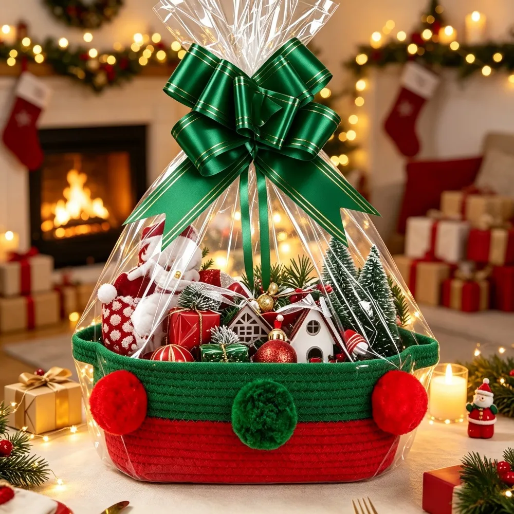 Christmas Party Snack Candy And Gift Basket Storage Bin - Product Image 14