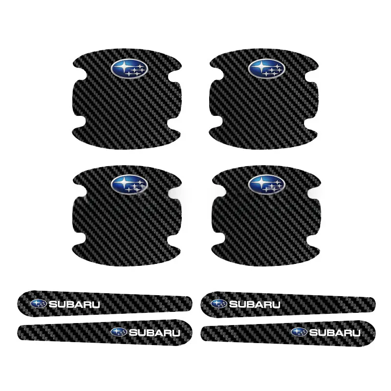 Car Door Bowl Carbon Fiber Leather Protective Film, Door Handle Sticker, Scratch-Resistant Handle Guard, Anti-Scratch Door Bowl Protector - Product Image 13