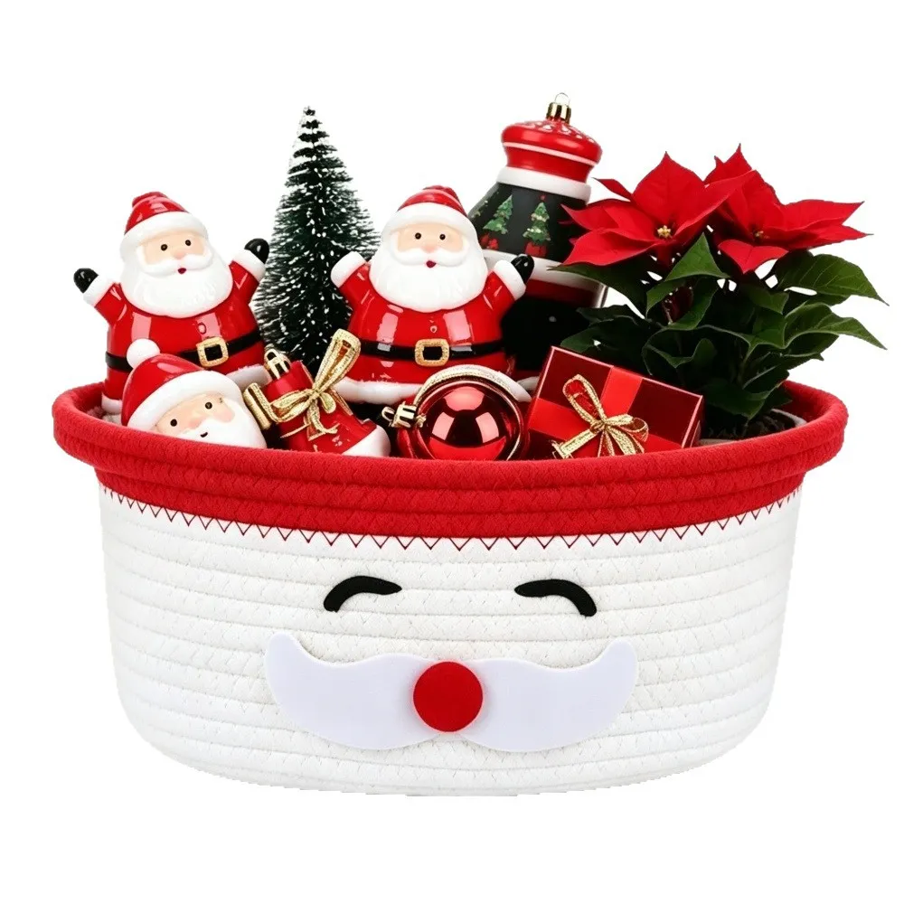 Christmas Party Snack Candy And Gift Basket Storage Bin - Product Image 5