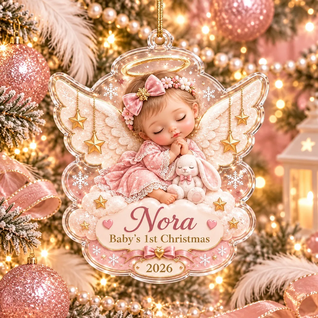 Customized Name Sleep Girl Angel - Product Image 2