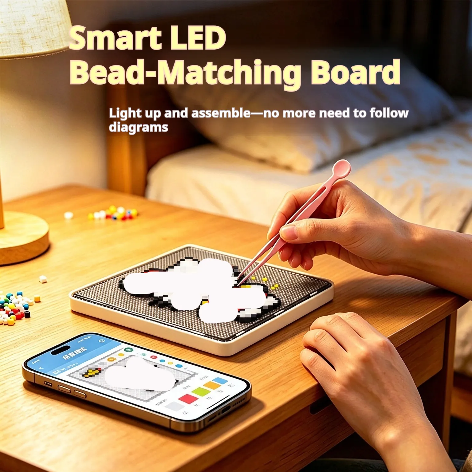 Smart 52-hole Bean-pasting Board DIY Craft Mat - Product Image 3