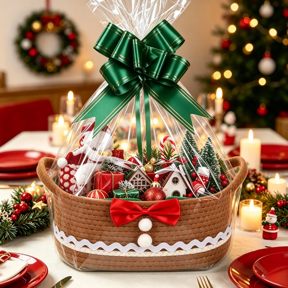 Christmas Party Snack Candy And Gift Basket Storage Bin - Product Image 15