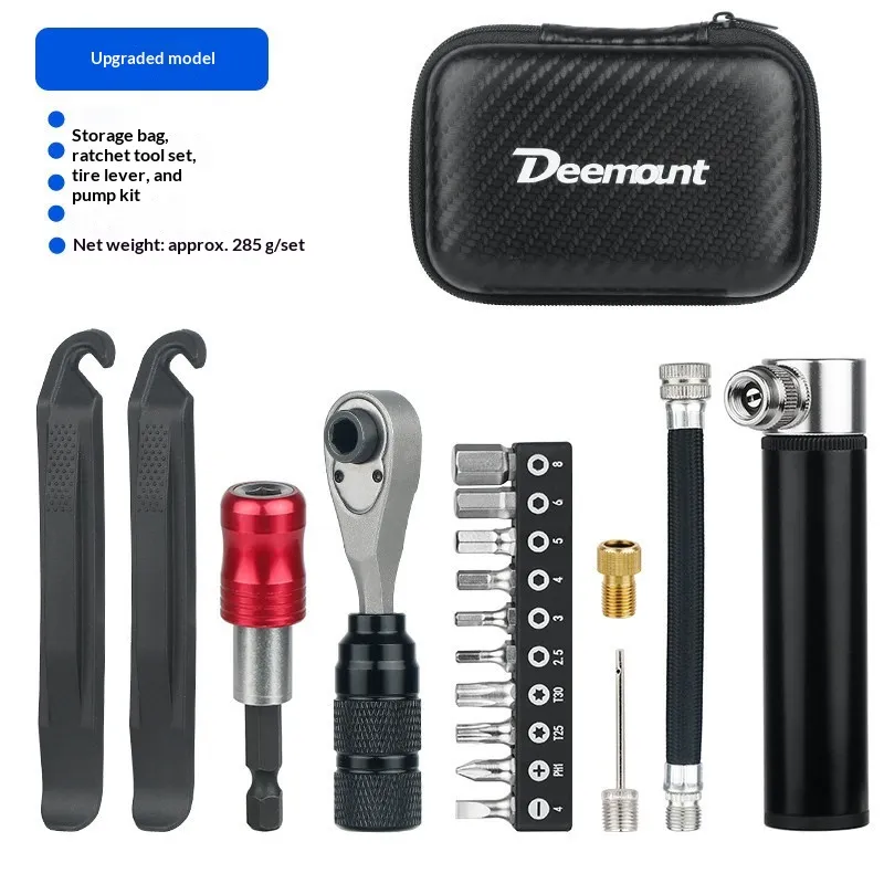 Bicycle Multi-function Portable Tool Kit Ratchet Wrench Socket - Product Image 2