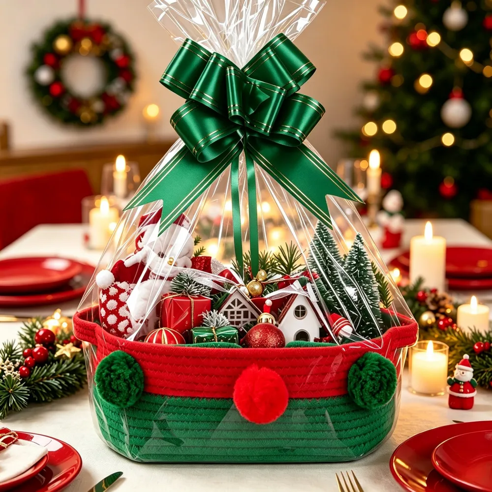 Christmas Party Snack Candy And Gift Basket Storage Bin - Product Image 13