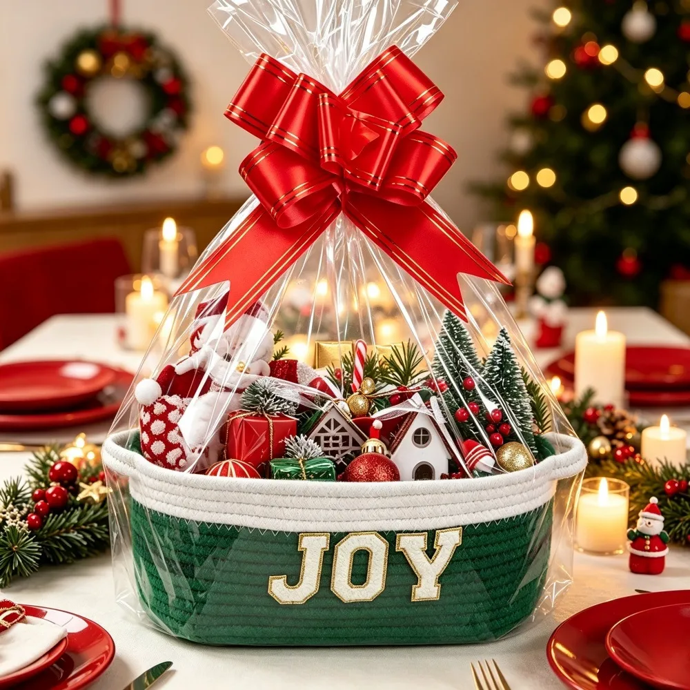 Christmas Party Snack Candy And Gift Basket Storage Bin - Product Image 19