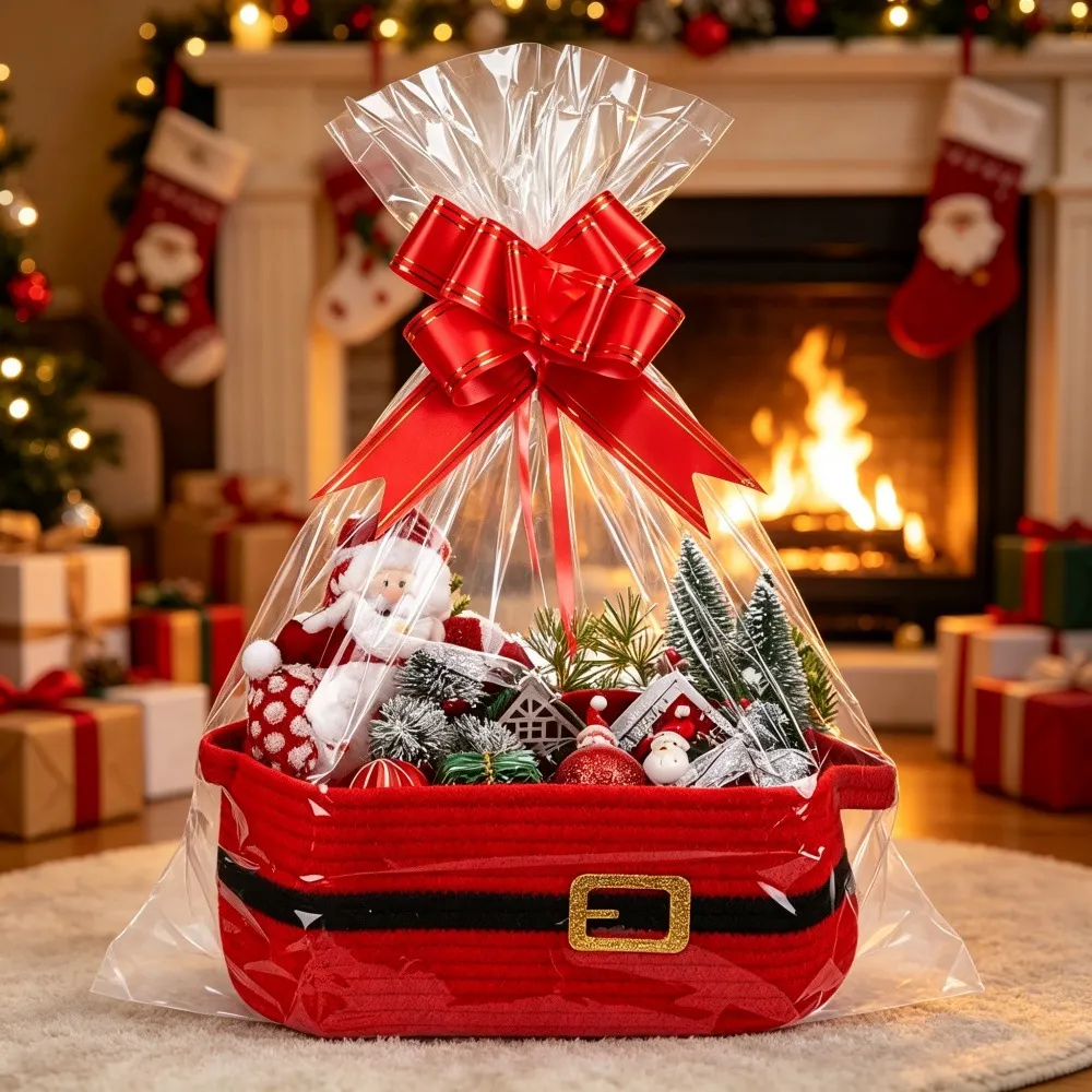 Christmas Party Snack Candy And Gift Basket Storage Bin - Product Image 10