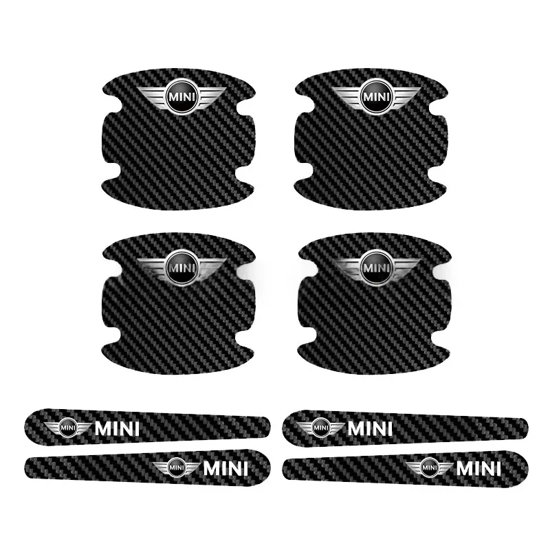 Car Door Bowl Carbon Fiber Leather Protective Film, Door Handle Sticker, Scratch-Resistant Handle Guard, Anti-Scratch Door Bowl Protector - Product Image 5