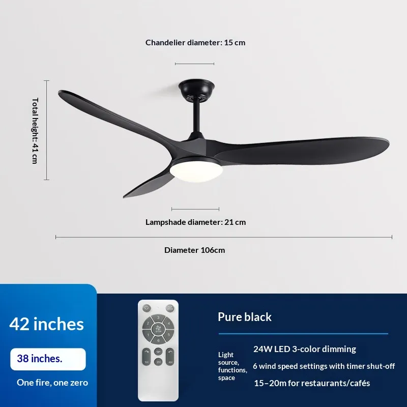 Silent DC Inverter Integrated Ceiling Fan And Light For Dining Rooms - Product Image 6