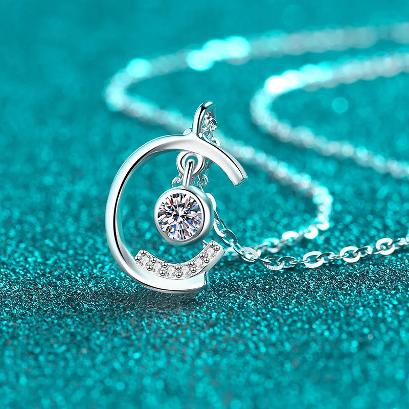 All-Moissanite Necklace For Women Light Luxury Elegance - Product Image 2