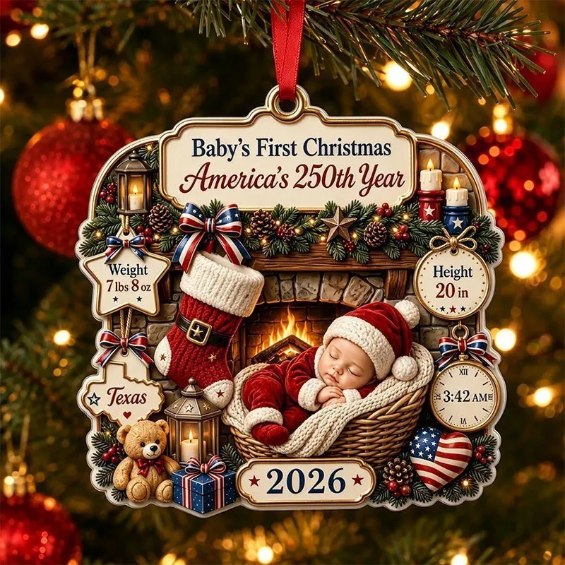 Christmas Gift Acrylic Flat Pendant - Product Image 7