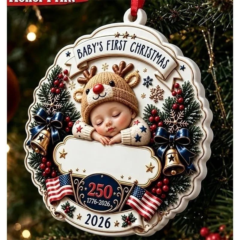 Christmas Gift Acrylic Flat Pendant - Product Image 5