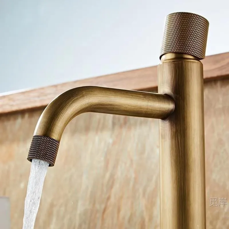 All-copper Bathroom Cold And Hot Water Sink Single-handle Faucet - Product Image 4