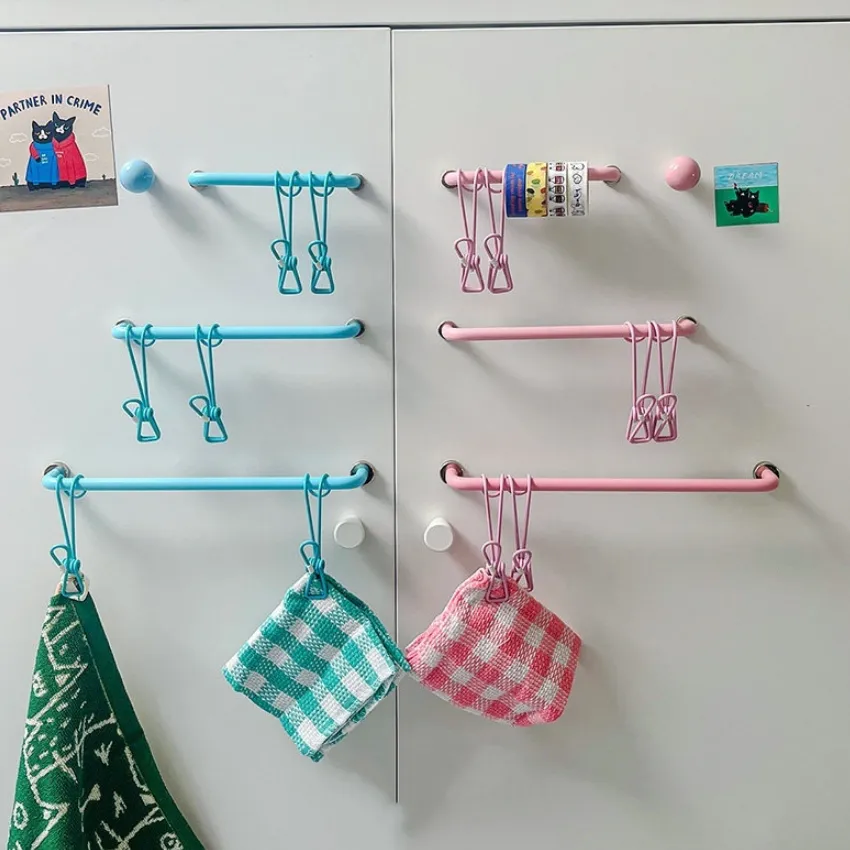 Refrigerator Magnet Decorative Magnetic Hanging Rod