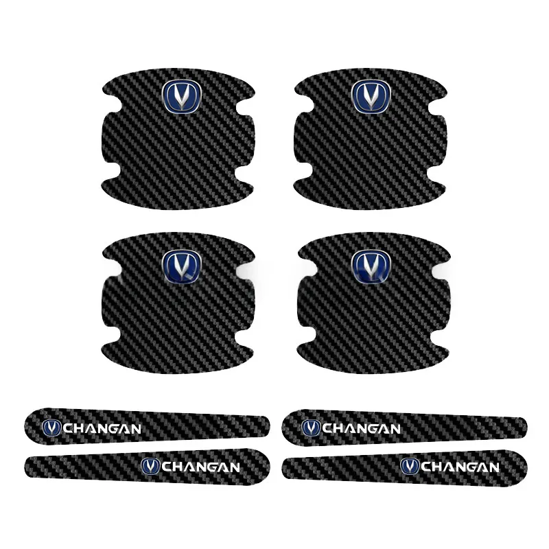 Car Door Bowl Carbon Fiber Leather Protective Film, Door Handle Sticker, Scratch-Resistant Handle Guard, Anti-Scratch Door Bowl Protector - Product Image 20