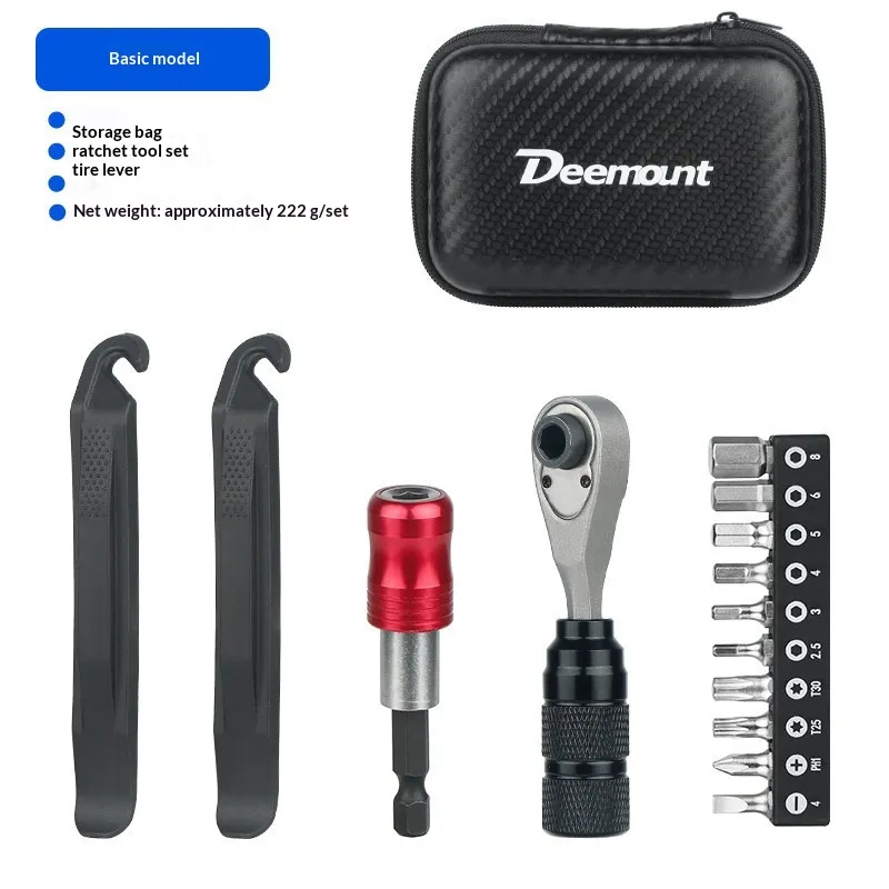 Bicycle Multi-function Portable Tool Kit Ratchet Wrench Socket - Product Image 1