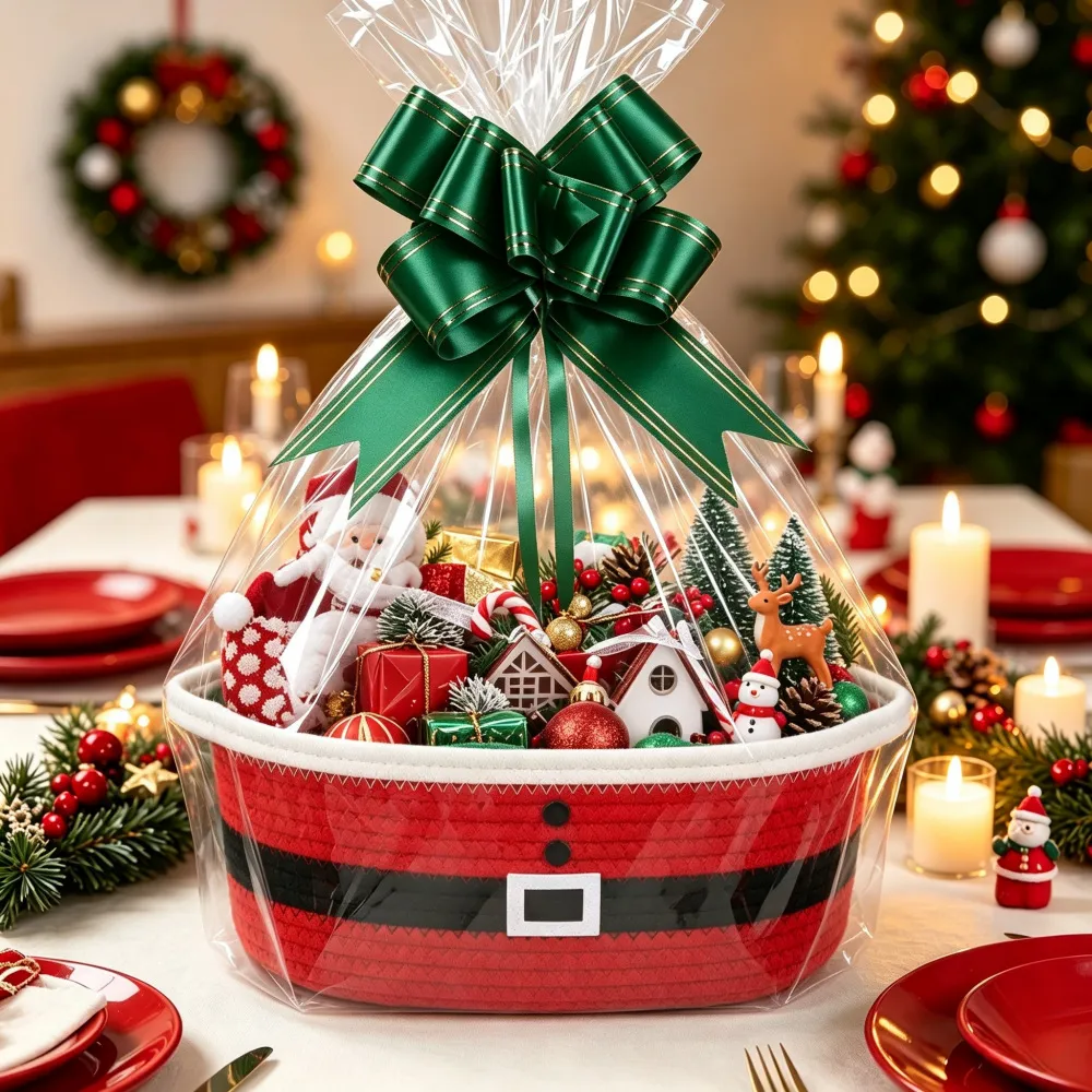 Christmas Party Snack Candy And Gift Basket Storage Bin - Product Image 16