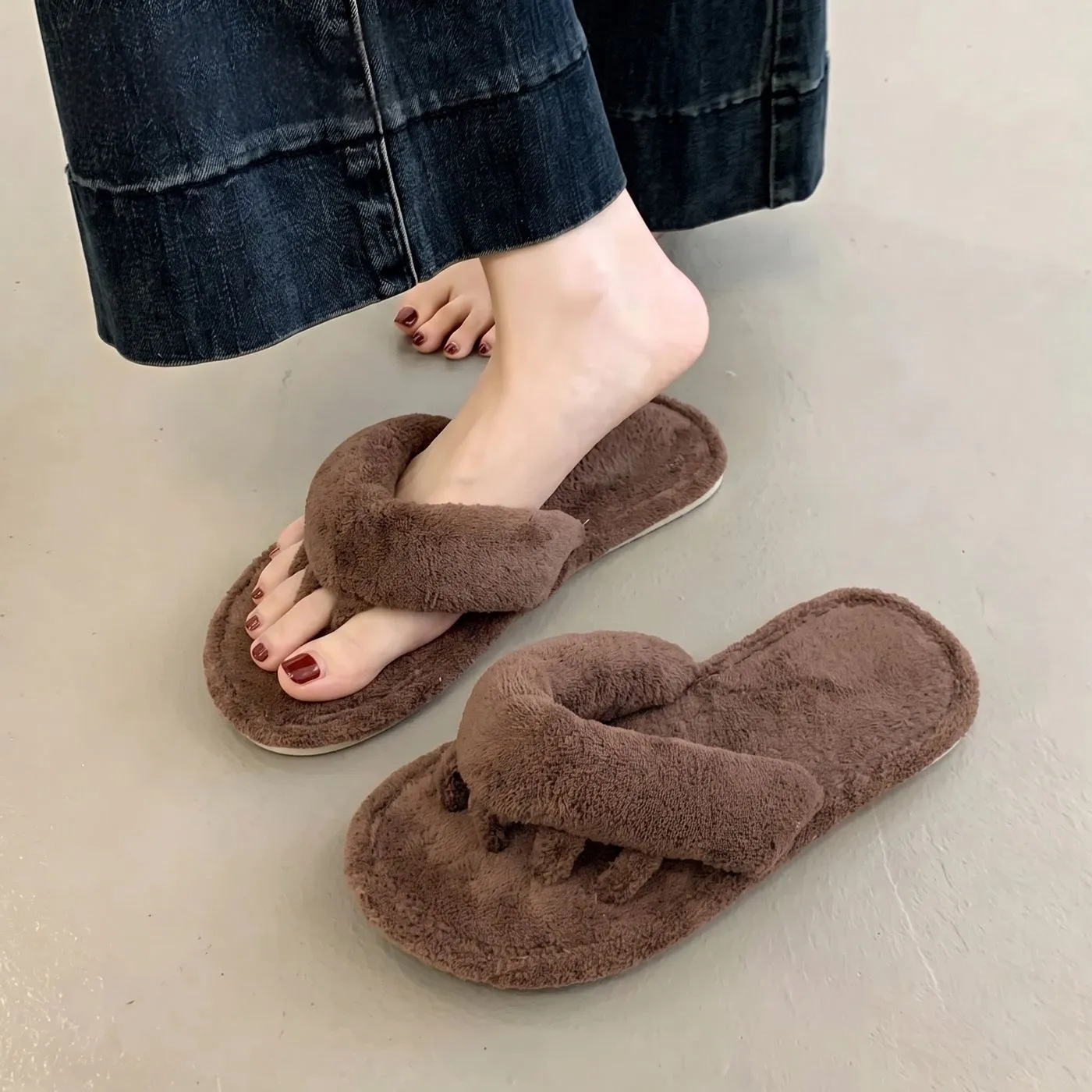 Non-slip Warm Paw-shaped Cotton Slippers For Home Use - Product Image 4
