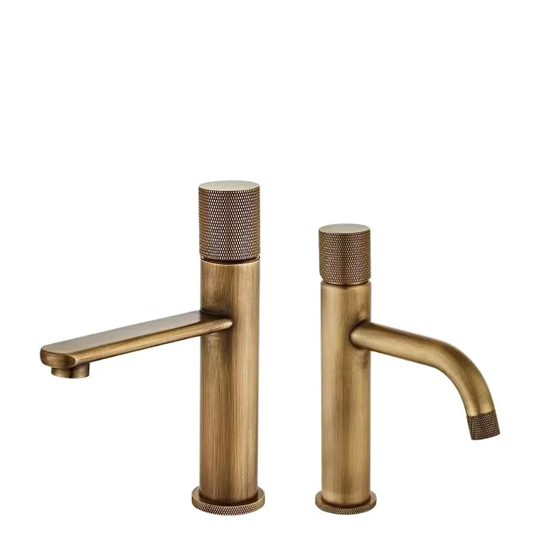 All-copper Bathroom Cold And Hot Water Sink Single-handle Faucet - Product Image 5